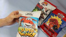 3 X Surprise chips San Carlo Junior Super Wings the Avengers Angry Birds #001