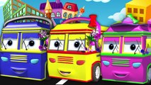 Bus Finger Family | Wheels On The Bus | Popular Nursery Rhymes In 3D