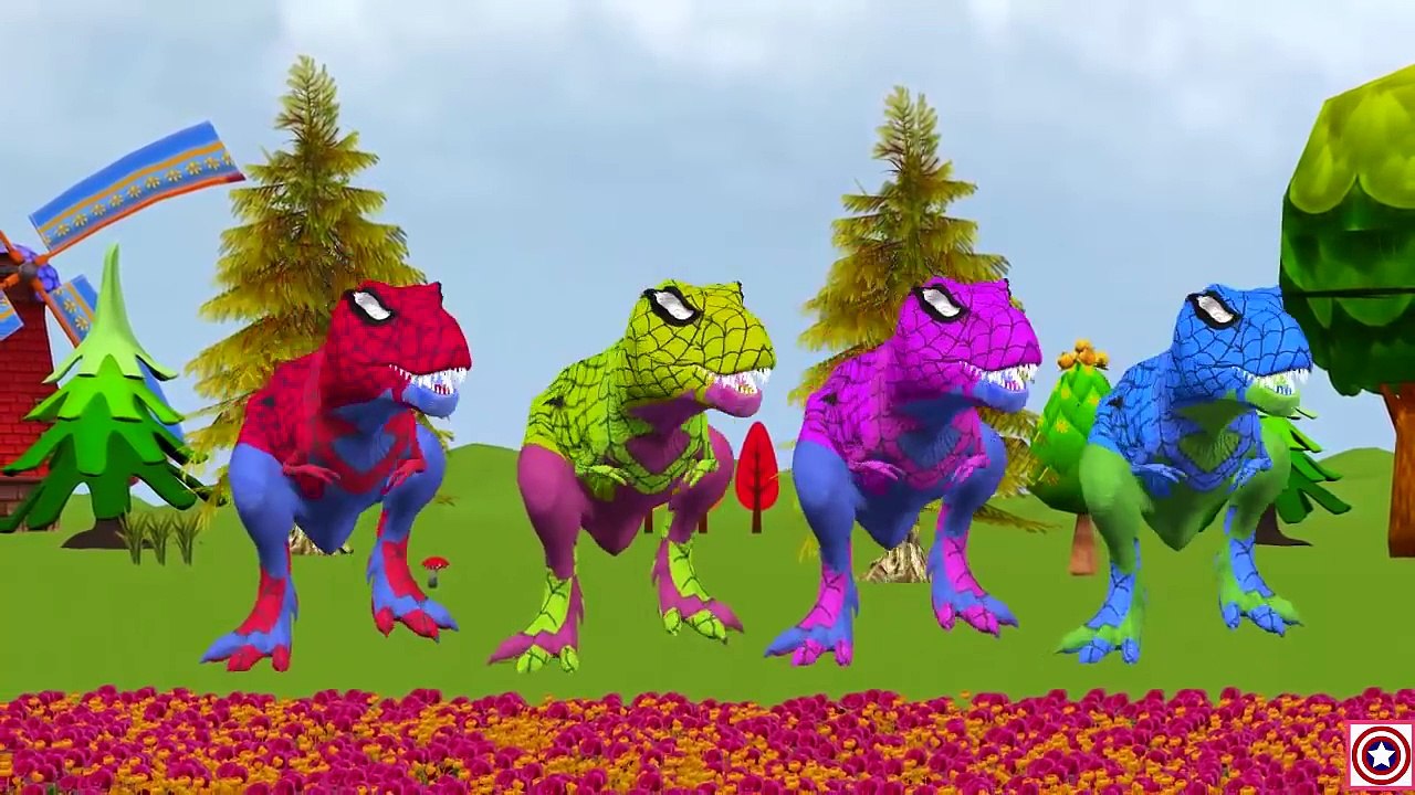 Dinosaur Spiderman Finger Family | Dinosaur Prank Compilation | Dinosaur Nursery Rhymes Collection