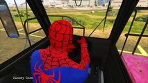 COLOR EPIC TRUCK with Spiderman! Superhero for Kids! Nursery Rhymes Songs for Children