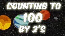 Counting with Planets | Counting to 100 by 2s | Counting by 2s | Count by 2s to 100