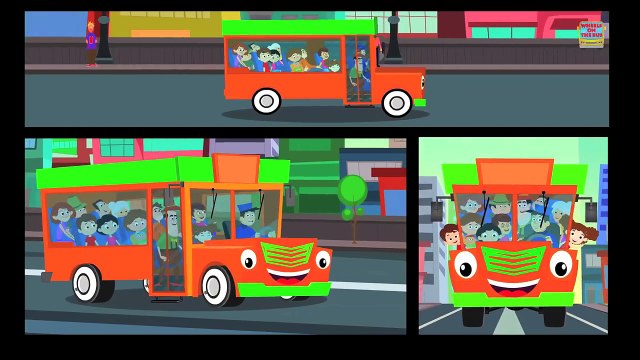 the wheels on the bus go round and round | nursery rhymes | vehicles song | kids songs | baby videos