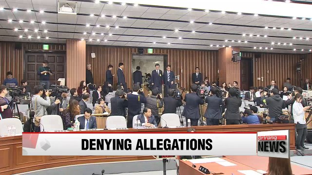 Ex-presidential aide Woo Byung-woo testifies at parliamentary inquiry