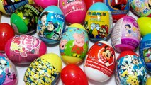 20 Surprise Eggs - Kinder surprise,peppa pig in inglish,сюрприз яйца,ovos surpresa