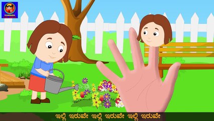 Berallu Kutumba (Kannada Finger Family) Kannada Rhymes For Children