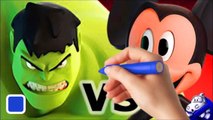 Kids Games BLUE HULK SMASH COLORS BALLS Spiderman & Mickey Mouse McQueen Cars & Nursery Rhymes