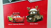 Mater Saves Christmas 2 Pack Winter Mater and Winter Lightning McQueen Chase Disney Store UK bp17xx9