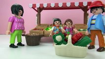 Lena und Chrissi Story - Kochen mit frischem Gemüse vom Marktstand | Playmobil Set Fun