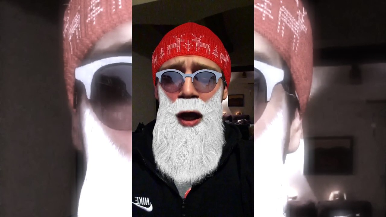 Effets Snapchat fêtes de Noël