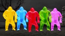 Incredible Hulk Vs Crazy Gummy Gorilla Fight | Hulk Attacks Colors Gorilla | 3D Cartoon Short Movie
