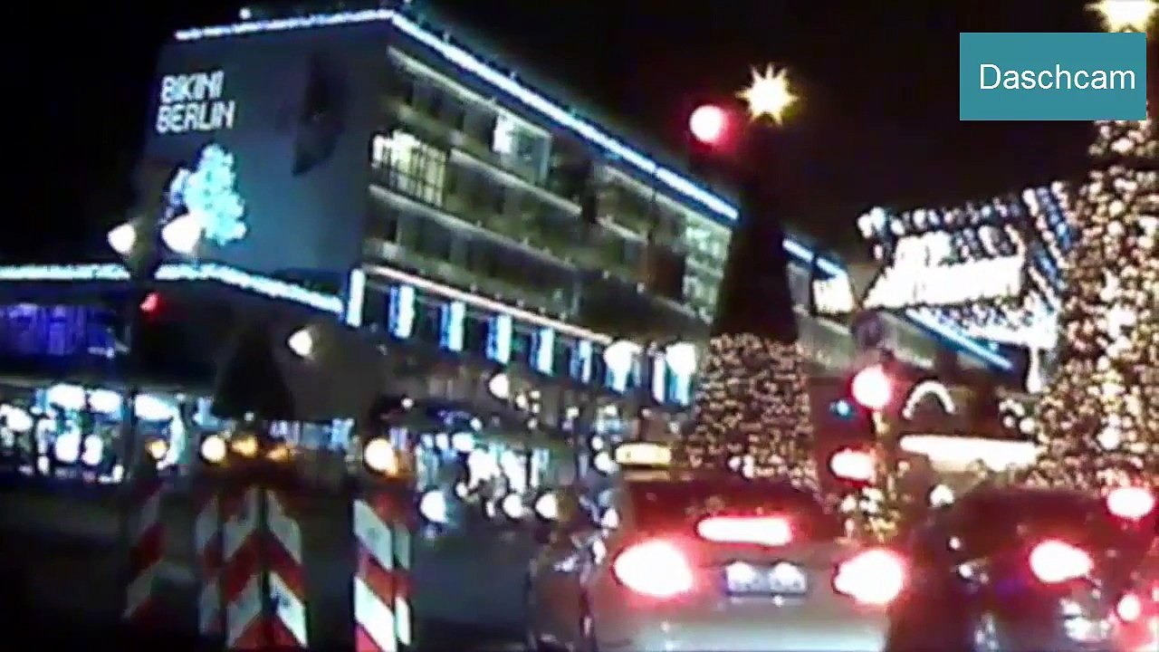 Dashcam Video von der Amokfahrt in  Berlin Breitscheidplatz