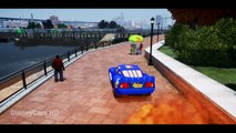 MCQUEEN IN FIRE BLAST! Spiderman Disney Cars Lightning McQueen (Nursery Rhymes - Songs for Kids)