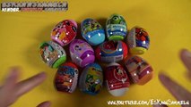 10 1 Surprise Eggs - UNBOXING - Super Mario Disney Monsters Spider-Man Mickey Mouse Planes Cars