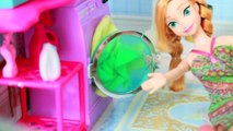 Anna PRANKS Kristoff Barbie Glam Laundry Disney Frozen Toys AllToyCollector