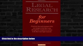 Buy NOW  Legal Research for Beginners Sonja Larsen  Book