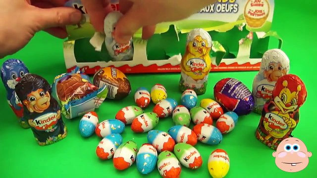 Easter Candy Party! Opening Kinder Surprise Cadbury Creme Egg Smarties Chocolate