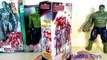 Superhero Marvel - Titan hero tech - Hasbro Toys vs Fake Toys, Hulk vs Ultron #SurpriseEggs4k