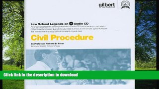 BEST PDF  Civil Procedure (Law School Legends Audio Series CD) [DOWNLOAD] ONLINE