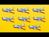 Counting Airplanes | Learn numbers from 1 to 8