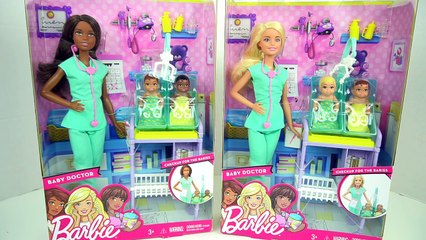 Barbie Doctora de Bebes Cuida a Recien Nacidos con Dr. Elsa y Anna - Juguetes de Titi