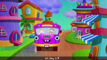 Wheels on the Bus Go Round and Round Rhyme - Popular Nursery Rhymes and Songs for Children