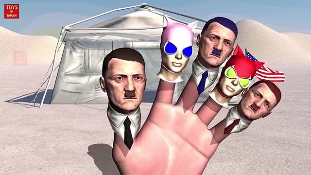 DOG VS HITLER SUPERHERO BATTLE Finger Family | 1 HOUR | Nursery Rhymes In 3D Animation