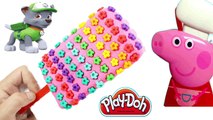 PLAY DOH PINK FLOWER! - Peppa Pig watch create Ice Cream Playdoh for Paw Patrol Toys