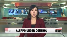 Syrian army declares Aleppo back under control