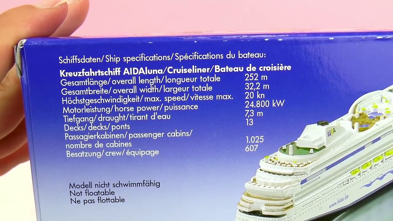 AidaLuna Modèle réduit de chez Siku | Bateau de croisière Démo | Infos et présentation