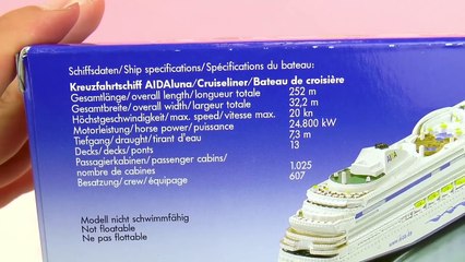 AidaLuna Modèle réduit de chez Siku | Bateau de croisière Démo | Infos et présentation