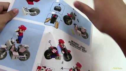 Super Mario Bros: Mario Kart Wii Knex Mario and Standard Bike Building Set