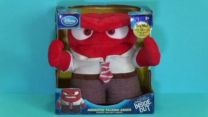 Disney Pixar Inside Out Animated Talking Anger Plush Disney Store Innsiden Ut