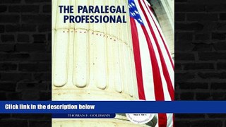 Buy  The Paralegal Professional Henry R. Cheeseman  Full Book