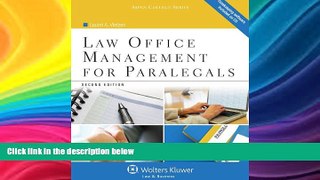 PDF  Law Office Management for Paralegals, Second Edition (Aspen College) Laurel A. Vietzen  Full