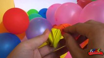 Putting toys kids into balloons videos | Disney balloons toys in a box videos for children