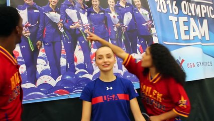 USA Gymnastics meets the Harlem Globetrotters-TxhQD0uD_2c