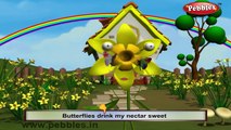 Daffodils Rhyme | 3D Nursery Rhymes With Lyrics For Kids | Flower Rhymes | 3D Rhymes Animation