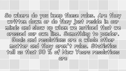 Breaking Your Own Rules