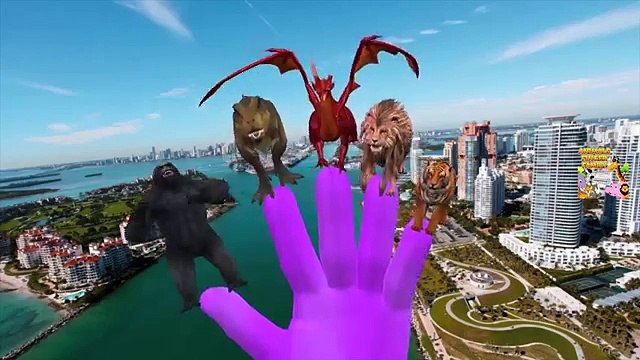 Dinosaur Elephant Lion Finger Family | Animals Finger Family Songs | Nursery Rhymes For Children