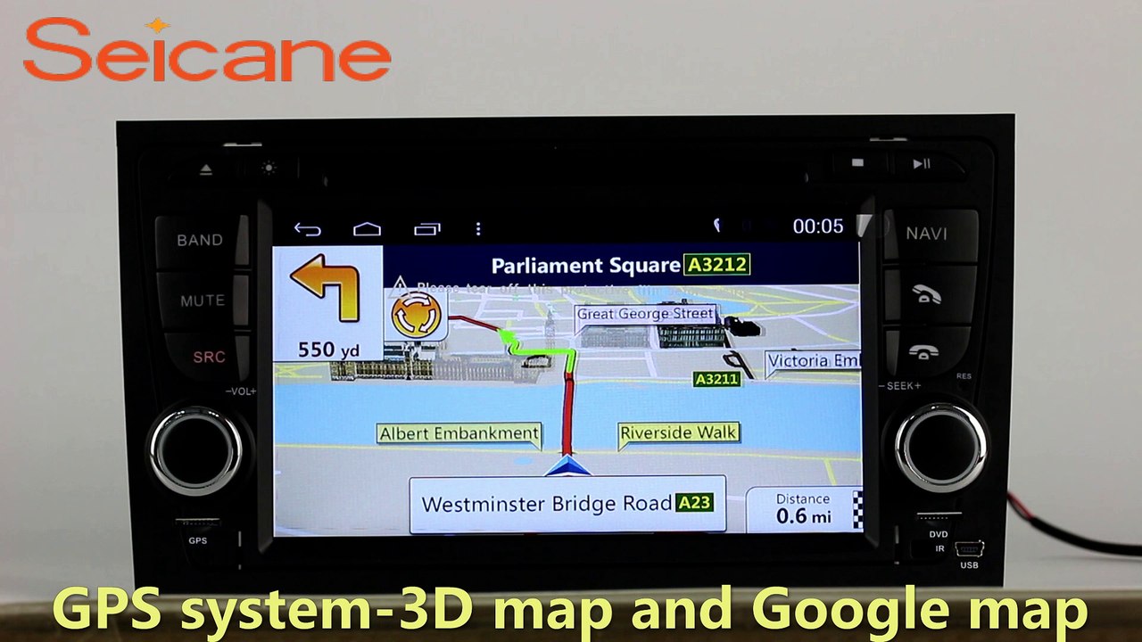 Android 4.4.4 2002-2008 Audi A4 S4 RS4 Radio GPS navigation dvd player with auto A/V audio system