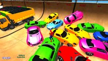 Color Cars Party and Spiderman Cartoon Fun Videos with Colors for Kids and More Nursery Rhymes