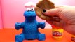 Wie isst Krümelmonster Play Doh Hot Dogs? | Review | Cookie Monster eats Hot Dog | deutsch