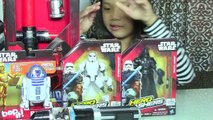 STAR WARS The Force Awakens: Darth Vader Voice Changer, R2-D2 Bop It Game, Lightsaber