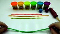 PLAY DOH Rainbow Swirl Popsicle DIY | LEARN COLORS Play Dough Rainbow Activity! Ice Cream Rainbow