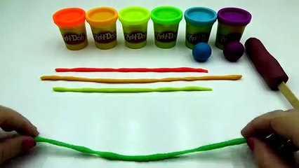 PLAY DOH Rainbow Swirl Popsicle DIY | LEARN COLORS Play Dough Rainbow Activity! Ice Cream Rainbow