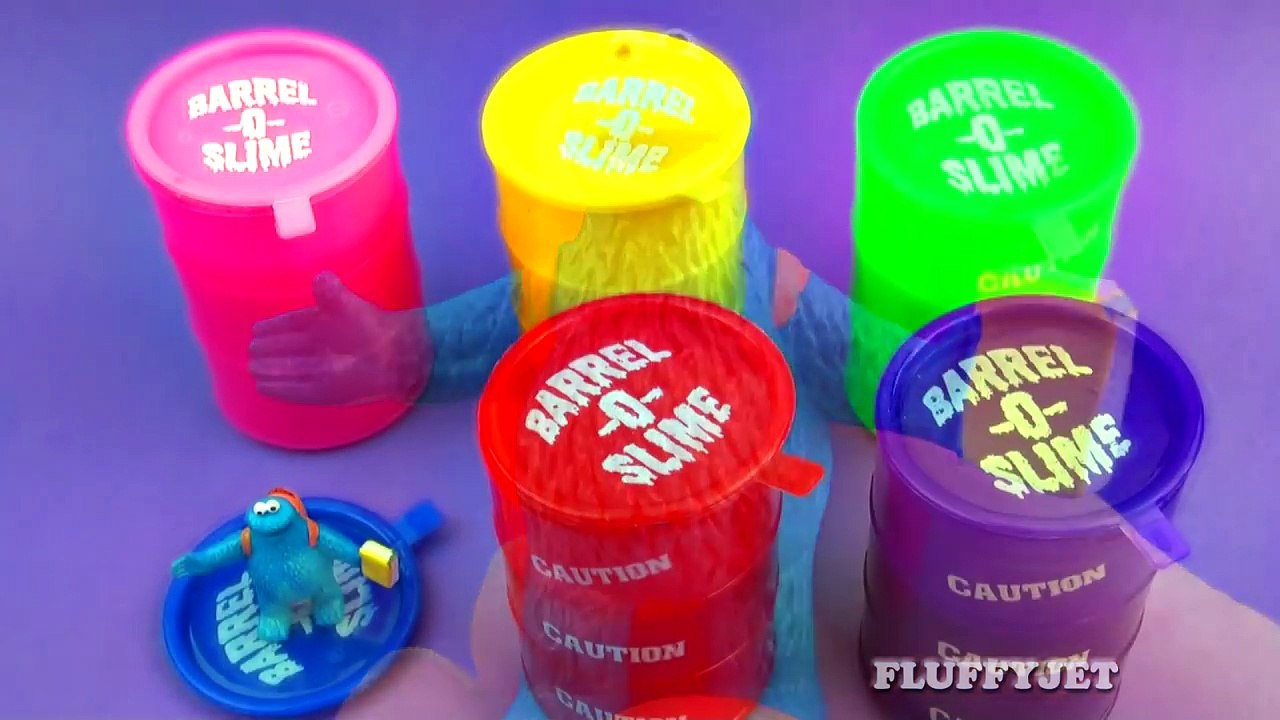 Learning Colors for Children with Slime Barrel Surprise Toys Cars 2 Angry Birds Shopkins-Av3J6eLV_sY