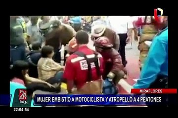 Mujer en presunto estado de ebriedad atropelló a 6 personas en Miraflores