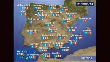 Previsión del tiempo para esta Navidad