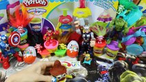 Kinder Joy Surprise Eggs Disney Frozen Elsa Minnie Mickey Play-Doh MARVEL Huevos Sorpresa