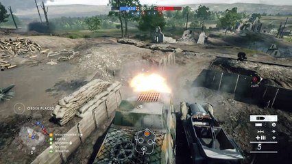 Tank VS Plane. Only fired one shot